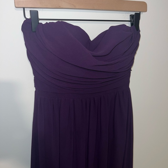 Lulus Royal Engagement Strapless Purple Maxi Dress XS - Picture 8 of 12